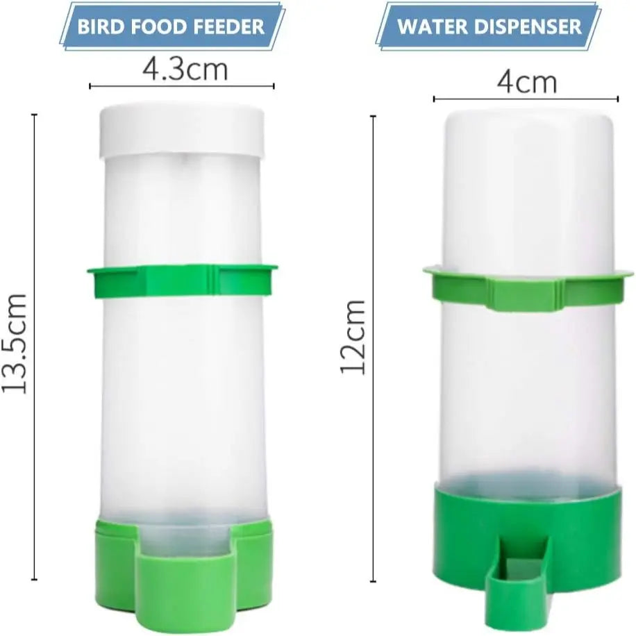 Bird Water Feeder Plastic Drinker Feeder Water Clip for Parrots Budgie Cockatiel Lovebirds Outdoorfun