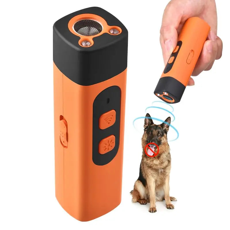 Dog Bark Deterrent,Rechargeable Sonic Dog Repeller,Safe 25Khz Sonic Frequency Transmitter,Anti Bark Device for Dogs,50Ft Range Professional Dog Training Tool,Led Indoor/Outdoor Barking Silencer