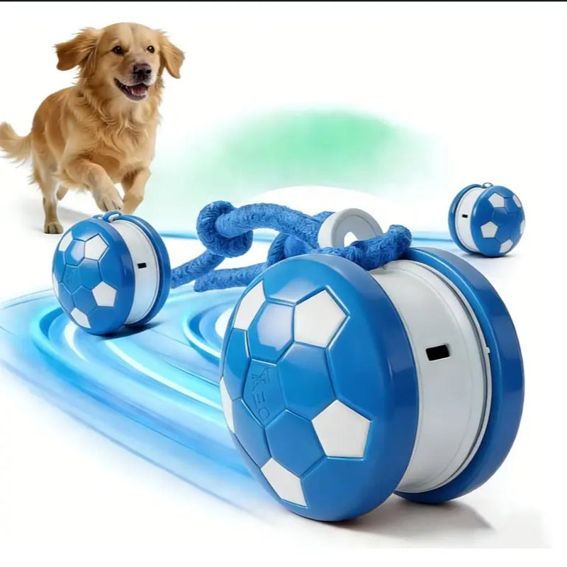 Interactive Dog Toys, 2026 Upgraded Motion-Activated Electric Automatic Rolling Ball with Rope, Random Path Movement, Rechargeable Boredom Relief Toy for Small Medium Large Dogs (Orange)