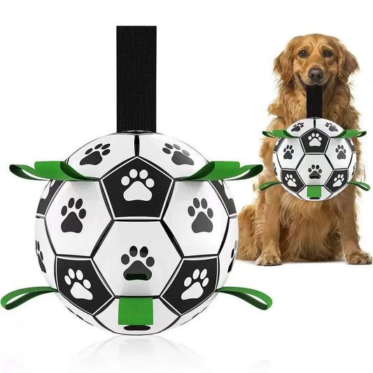 Golden Retriever Dogs Balls Durable Dog Soccer Ball with 9 Grab Tabs for Outdoor & Water Play, Perfect Gift for Pets Interactive Herding Ball #GLOBAL PICKS