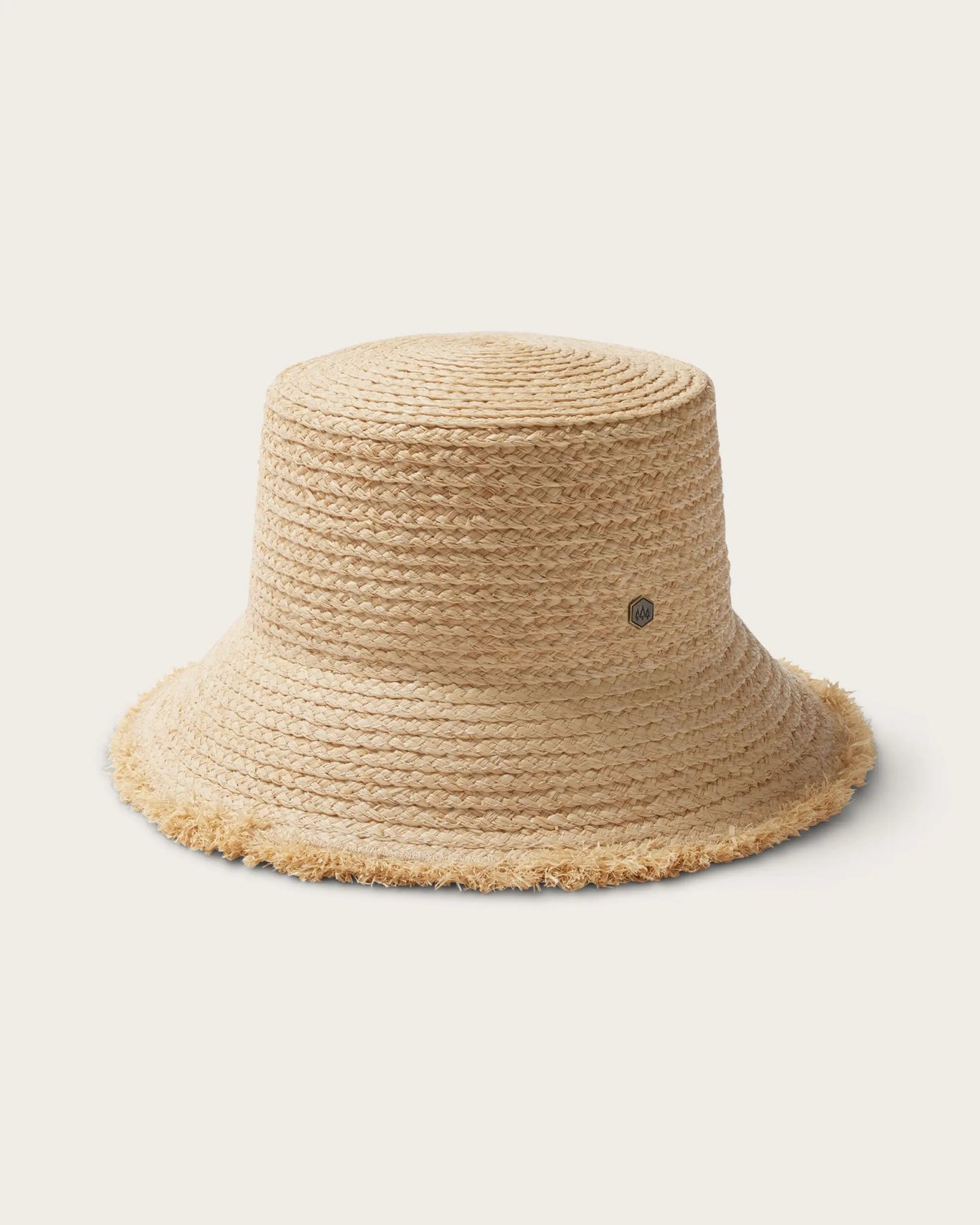Lenny Bucket in Natural - Handcrafted Raffia Straw Hat with Wide Brim & Adjustable Fit for Casual Summer Style Lightweight Sun Hat