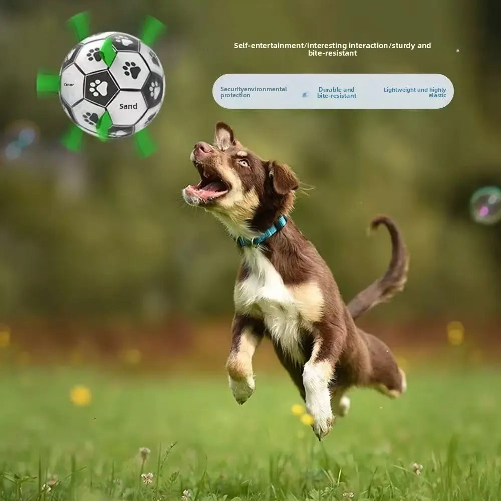 Golden Retriever Dogs Balls Durable Dog Soccer Ball with 9 Grab Tabs for Outdoor & Water Play, Perfect Gift for Pets Interactive Herding Ball #GLOBAL PICKS