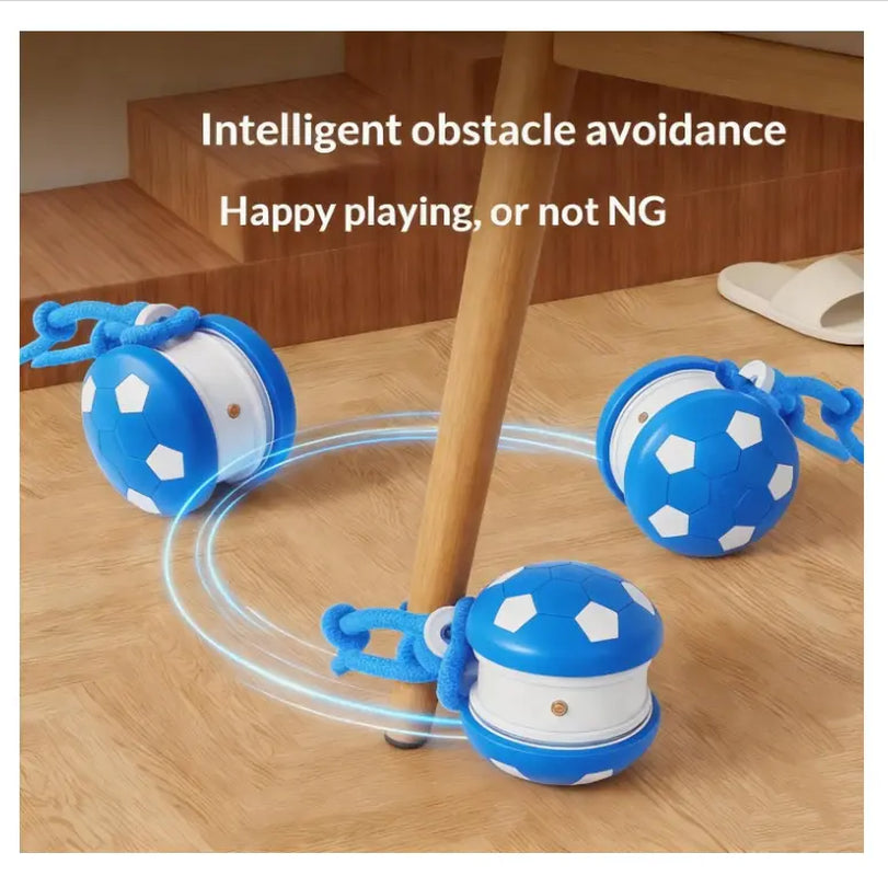 Interactive Dog Toys, 2026 Upgraded Motion-Activated Electric Automatic Rolling Ball with Rope, Random Path Movement, Rechargeable Boredom Relief Toy for Small Medium Large Dogs (Orange)