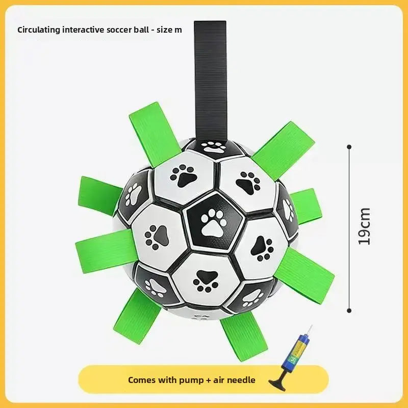 Golden Retriever Dogs Balls Durable Dog Soccer Ball with 9 Grab Tabs for Outdoor & Water Play, Perfect Gift for Pets Interactive Herding Ball #GLOBAL PICKS