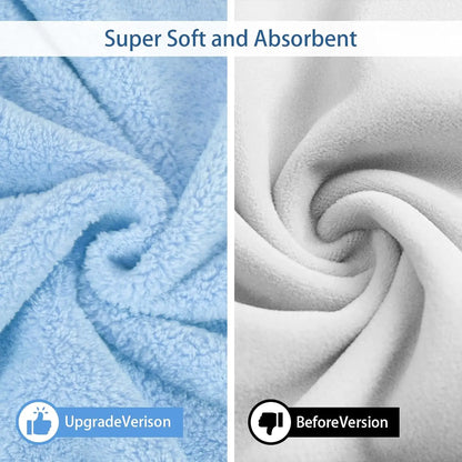 Quick-Drying Dog Bathrobe, Dog Bath Robe with Hood,Pet Dressing Gown with Adjustable Belly Band, Super-Absorbent Super-Soft Fabric,Quick Dry Dog Bathrobe for Small Medium Dogs & Cats,Reduces Drying Time