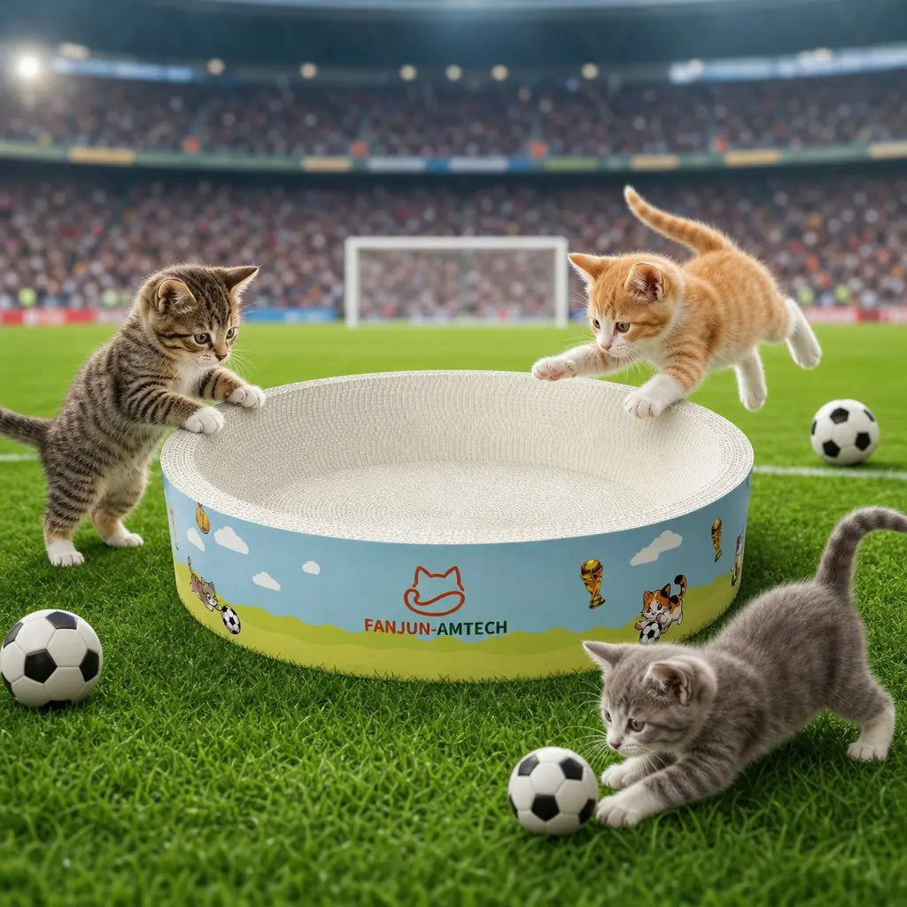 【Tiktokshopmemorialday】Versatile round Cat Scratching Nest, 2-In-1 Cat Scratcher Bed for Sleeping & Playing, Premium High-Hardness Cardboard Cat Furniture for Small to Large Cats Cat Furniture Cool Cat Stuff Cat Stuff for Indoor