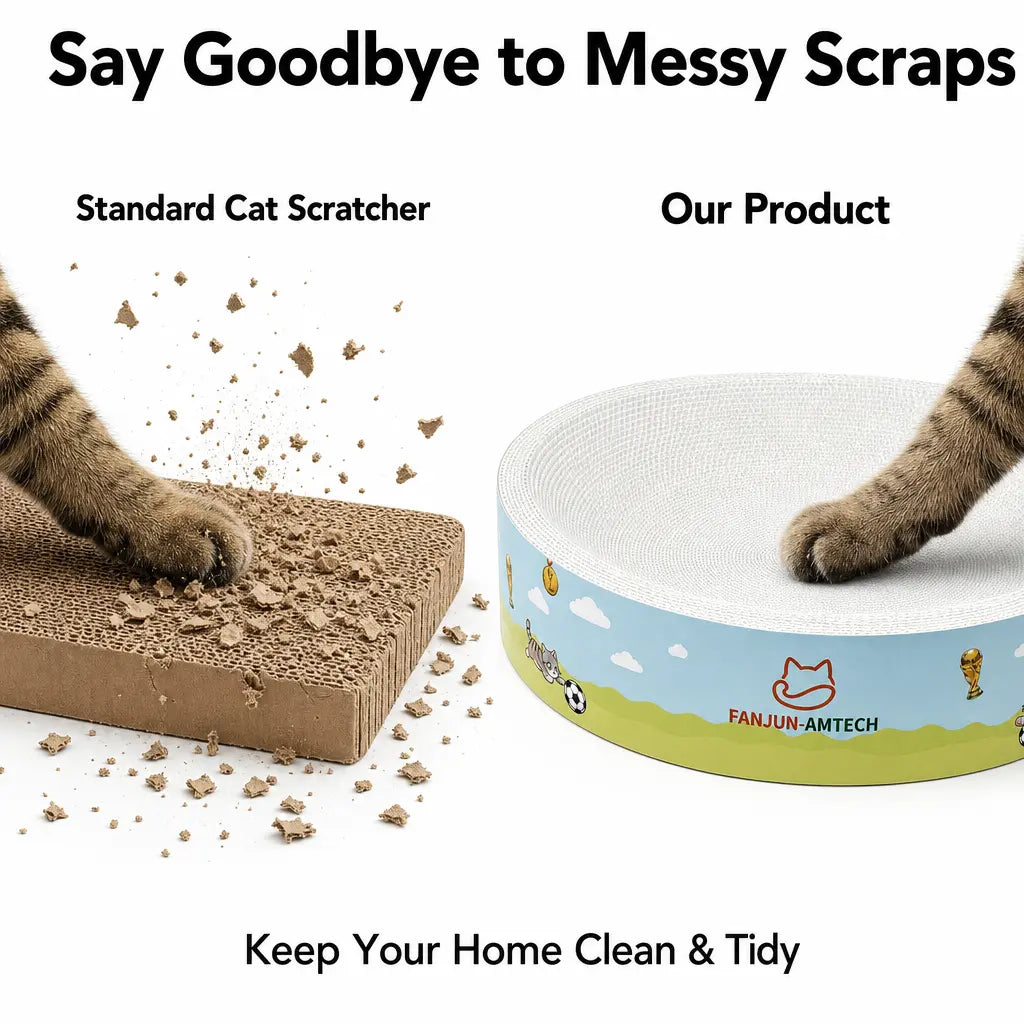 【Tiktokshopmemorialday】Versatile round Cat Scratching Nest, 2-In-1 Cat Scratcher Bed for Sleeping & Playing, Premium High-Hardness Cardboard Cat Furniture for Small to Large Cats Cat Furniture Cool Cat Stuff Cat Stuff for Indoor
