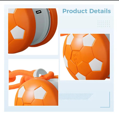 Interactive Dog Toys, 2026 Upgraded Motion-Activated Electric Automatic Rolling Ball with Rope, Random Path Movement, Rechargeable Boredom Relief Toy for Small Medium Large Dogs (Orange)
