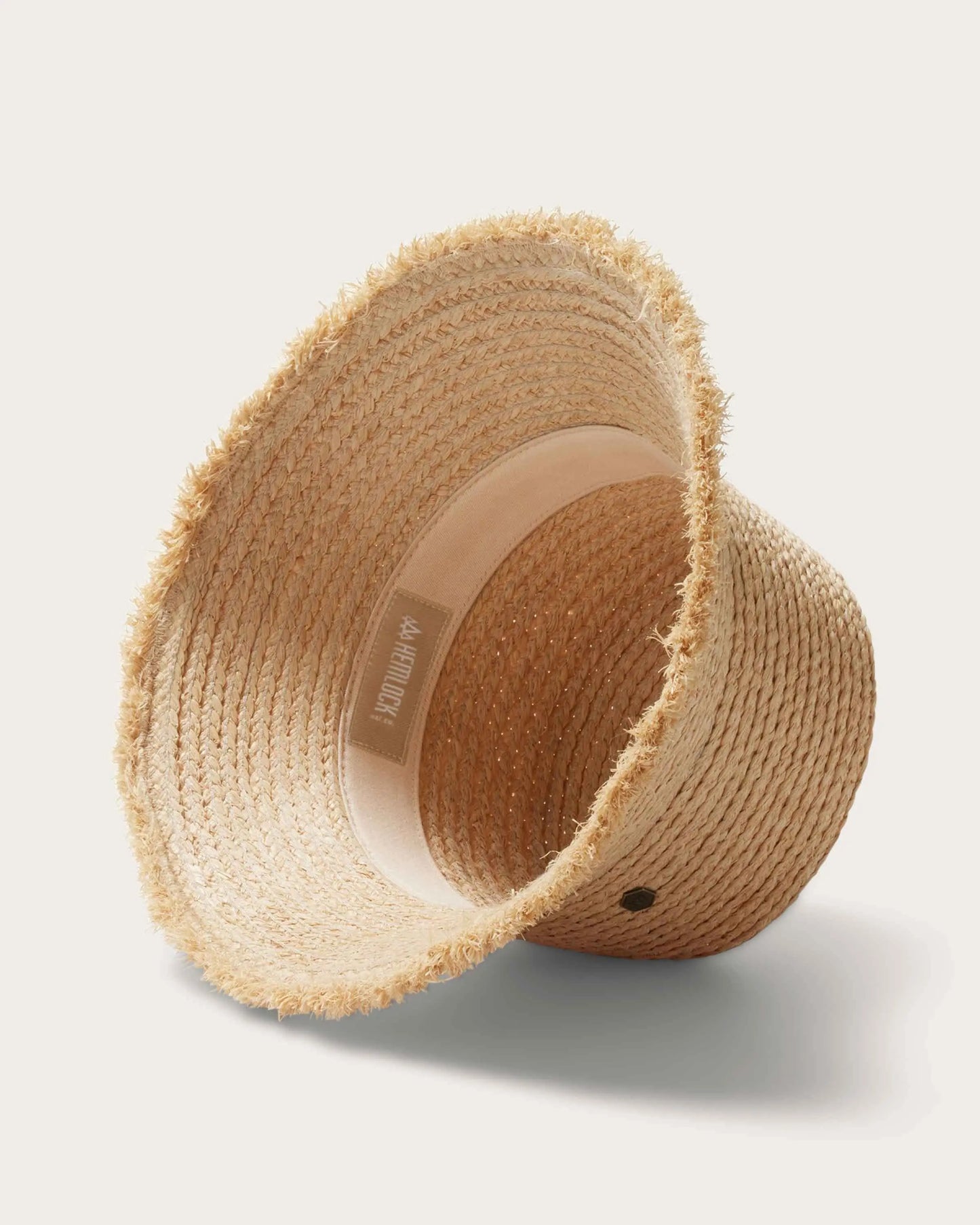Lenny Bucket in Natural - Handcrafted Raffia Straw Hat with Wide Brim & Adjustable Fit for Casual Summer Style Lightweight Sun Hat