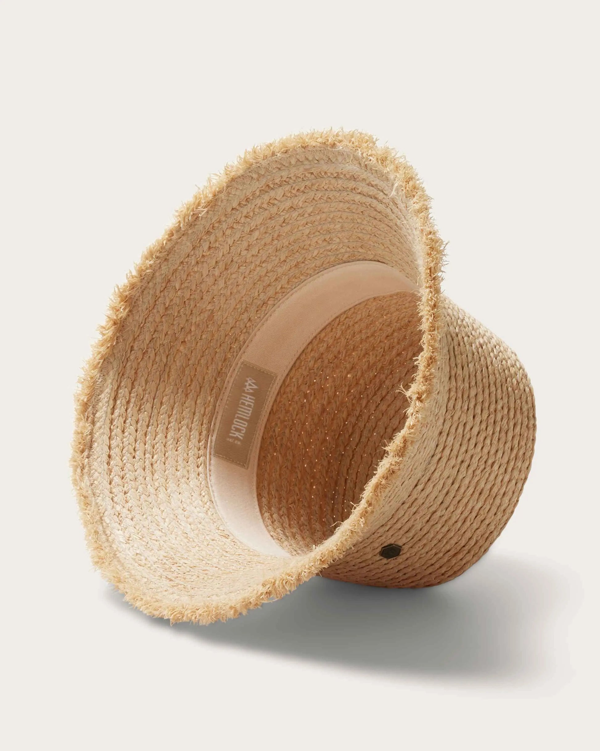 Lenny Bucket in Natural - Handcrafted Raffia Straw Hat with Wide Brim & Adjustable Fit for Casual Summer Style Lightweight Sun Hat